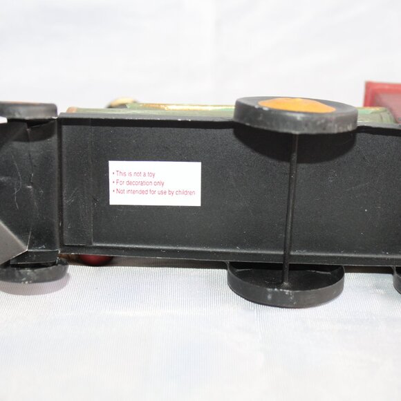 Tin Train Railroad Engine Christmas Tree Ornament - Picture 5 of 5